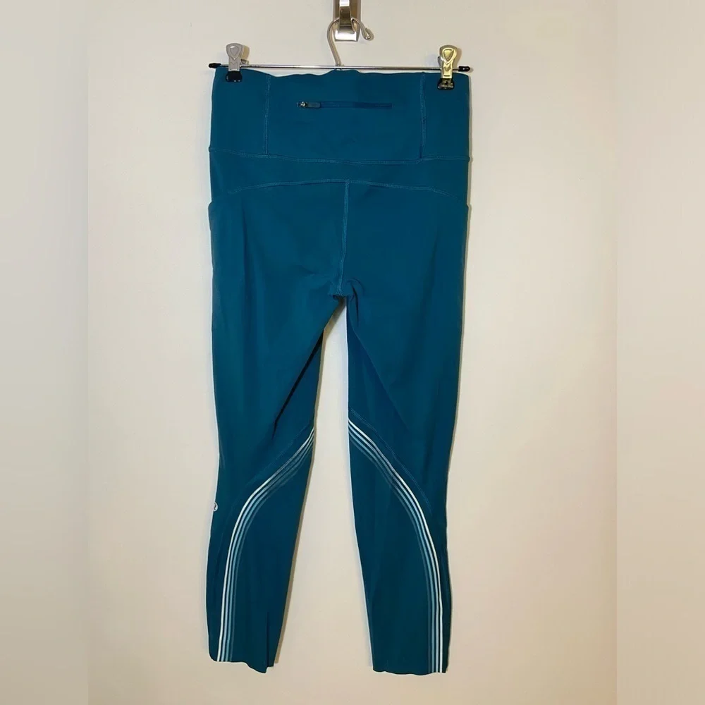 Lululemon Women's Speed Limit Crop Leggings sz 6 Side Pockets  23